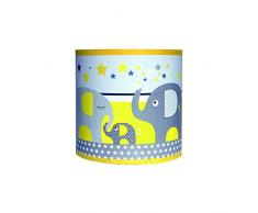 Lámpara de pared infantil "El desfile de elefantes" amarillo