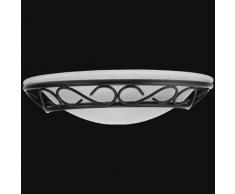 Clásica Lámpara de Pared Semicircular Estilo Art Nouveau / Negro 3721n