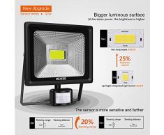 MEIKEE Foco LED Exterior con Sensor de Movimiento 50W, Luz LED Iluminación Super Brillante 6500K, Lámpara Exterior IP66 Impermeable para Jardín, Patio, Camino, Yarda