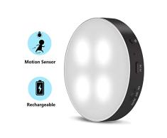 Luz Nocturna LED con Sensor de Movimiento - Daffodil LEC012 - Luz de Noche Interior con Imán y Pad Adhesivo LED Lámpara Nocturna Armario para Armario Pasillo Escalera Sótano Cocina Garaje