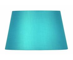 Oaks Lighting - Pantalla cilíndrica para lámpara (algodón, 30,5 cm), color azul