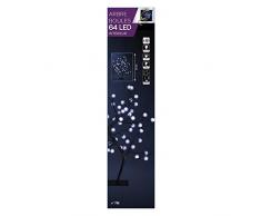 Decoración Navidad - Arbol luminoso de moras - 64 bombillas LED blancas