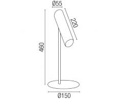 Faro Barcelona 29881 - LINK Lámpara Sobremesas y lámparas de pie, acero, color blanco