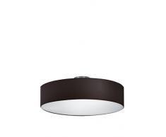 Trio Lighting 603900302 Lámpara de techo Stoffschirm Schwarz, Negro, 50 cm