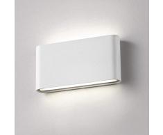 Topmo-plus 12w lámpara de pared LED impermeable IP65 moderno apliques aluminio apliques llevó exterior Arriba y Abajo Diseño Bañadore de vestíbulo 1320LM (Blanco frío / blanco)