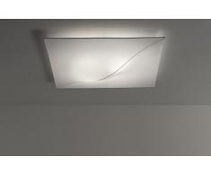 Lámpara de techo Plafón de Tela Elástica - SOFIA color Blanco (50cm x 50cm x 8cm)