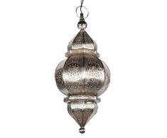 albena shop 71-0195 Kaja lámpara oriental de techo ø 23 x 50 cm metal plateado