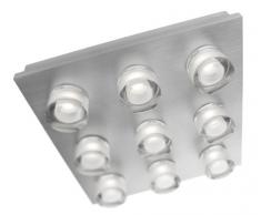 Philips 372464813 - Lámpara de techo LED con atenuación, 9 bombillas