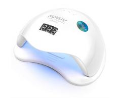 SUNUV Lampara Uñas de luz LED Secador de uñas de gel 36W/48W con temporizador, Sensor para uñas de gel y Toe Nail Curing SUN5plus