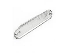 2 piezas para cajones de armarios 155 millimeter x35 millimeter lámpara de techo rectangular tirador tono plateado