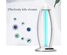 Swisswell Lámpara de desinfección ultravioleta de ozono 36W Tasa antibacteriana 99% Eliminación de olores Lámpara germicida ultravioletaEnergía clase A, ozono （enviar control remoto gratis）