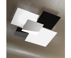 Lámpara de techo moderna Aplique Pared Pared 4 lunas Top Light 1088/90-ne Cocina Salón Habitación entrada dormitorio Camera