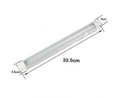 OFNMY 2pcs Tira de la lámpara 108 LED DC 12V tira luminaria empotrada luminaria interior luminaria empotrada lámpara fluorescente universal con especificación (335 * 35 * 30 mm)