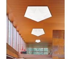 iBERGADA ILUMINACIÓN - Lámpara de techo Plafón de Tela Elástica - Omega 90x90 color Blanco