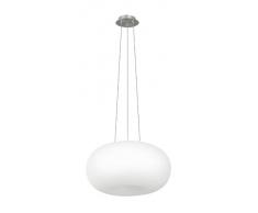 Eglo 86815 iluminación de techo - Lámpara (Dormitorio, Cocina, Salón, Níquel, Color blanco, E27, 120W, Corriente alterna)