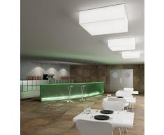 Ole! by FM BLOCK/B/10/60-I - Aplique/plafón, estructura metálica recubierta de tela elástica, color blanco óptico