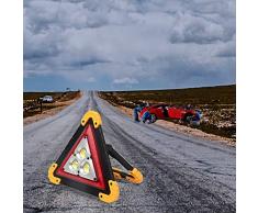 ALLOMN Luz de Trabajo Portátil de LED, Linterna de Emergencia Luz de Advertencia de Tráfico Triángulo COB Recargable Portátil Manejar Reparación de Automóviles Luz de Inundación 30W