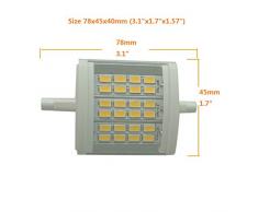 qlee R7S LED bombilla 78 mm 3.1 "regulable 10 W luz 6000 K AC 230 V 1000LM doble Ended J78 LED foco para 75 W 100 W halógena de lámpara de repuesto