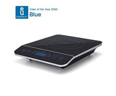 Aigostar BlueFire 30PKZ- Placa de inducción portátil, 2000 W, control táctil, 10 niveles de potencia, temporizador, pantalla digital LED. Para recipientes entre 13 y 24 cm diámetro.