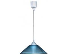 Trio 301400112 - Lámpara de Techo (Cristal, 1 Bombilla E27 No Incluida, Potencia Máxima de 60 W, Diámetro de 30 cm, Longitud de 125 cm), color Azul