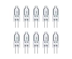 Vicloon G4 Bombilla Lámpara Halógena, 10 piezas 12V 20W G4 Halogena 300LM Regulable Blanco Cálido