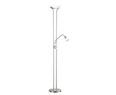 Trio Serie 4219 - Lámpara de pie para interior, E14, incandescente, 2 x máximo 40 W (excluida), color níquel mate