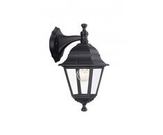 Massive Lima - Aplique descendente, Iluminación Exterior, Aluminio, 60 W, 220V - 240V, Color Negro
