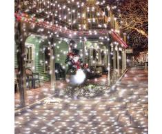 Funnyrunstore LED blanco frío Nevadas las luces del proyector al aire libre/cubierta del paisaje Focos,negro