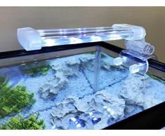 BPS® Lámpara de Acuario LED Iluminación Luces para Plantas Sumergible Luz Blanco y Azul 2 Modelos para Elegir 4W/8W (4W: 150 x 40 mm) BPS-6871