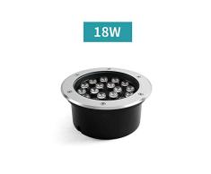 El pozo LED empotrado de 18W integrado subterráneo enciende el proyector impermeable de las luces de tierra IP67 para la calzada, cubierta, paso (Color : Cold white)