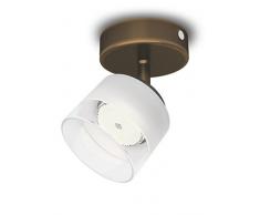 Philips myLiving Fremont - Foco LED, iluminación interior, luz blanca cálida, IP20, color bronce