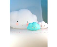 A Little Lovely Company LTCB024 - Lámpara en forma de nube, color azul