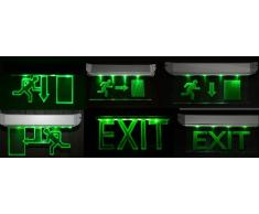 Not lámpara iluminación de emergencia Exit salida de emergencia ext – Luz de emergencia huir vía