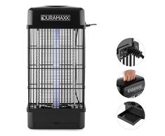 DURAMAXX Mosquito Buster 4000 Lámpara antimosquitos 10W - Lámpara insecticida UV, Repele sin Productos químicos, Rejilla Alto Voltaje, Silencioso, Protección Salpicaduras, Bandeja Goteo, Negro