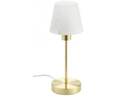 Trio 595500108 Serie 5955 - Sobremesa, bombilla excluida, E14, 60 W, 230 V, A++, E, IP20, 32 x 12 x 12 cm, diámetro 11 cm, metal, bronce mate