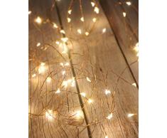 Litogo Guirnalda Luces Pilas, Luces LED Pilas, Luces LED Habitacion 5m 50 LED Luces de Cadena Micro con Pilas de Alambre Guirnaldas Decoracion Cobre para Decoración Interior Bodas Fiesta de Navidad …