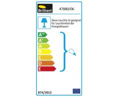 Brilliant 47880/06 Hollywood - Aplique de pared para exteriores (aluminio fundido y plÃ¡stico, IP44, 1 bombilla E27, 60 W, 230 V no incluida), color negro