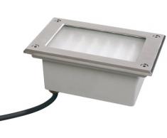 Paulmann 98749 - Juego de focos LED fijos para suelos, acero inoxidable