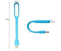 iDealhere Flexible Mini USB LED Lámpara para Teclado del Ordenador Portátil PC Exterior Bajo Consumo Regalo Night Libro Lectura