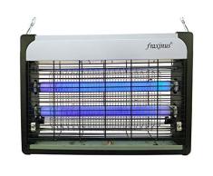 fraxinus Matamoscas Electrico, Lampara Antimosquitos Electrico Luz Ultravioleta 20W Atrapa Insectos Eliminador, Ultra Delgado y con una Cobertura de 360 Grados, Protege 5,000 sq.ft. [EU Plug]