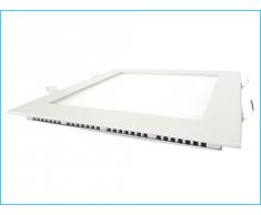 Panel LED proyector del techo empotrada en el techo blanco natural 18W Plaza 200x200mm 96 SMD 2835