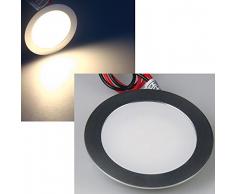Slim LED de techo-lámpara de aluminio mate 12 V 0,5 W IP67 entrará a/con sistema de montaje empotrado-foco EBL colour azul resistente al agua de luz de colour blanco de luz blanca fría RGB de mando de luz de pie en el suelo