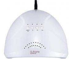 48W lámpara de uña UV LED lámpara Secadora uñas con 3 temporizadores automática secador de uña de gel sensor doble velocidad Professional (SUNone)