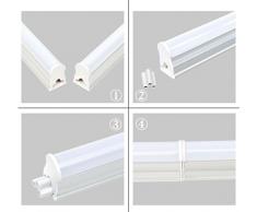 (LA) Regleta Tubo LED integrado T5 60cm, 9W para Muebles de Cocina, armarios, etc. Color: 4500K, 800 lumenes