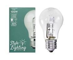 5 x Style Lighting Bombilla Lampara Halogena GLS Blanco Calido 70W - 100W Rosca Edison ES E27