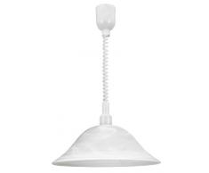 Eglo 3355 iluminación de techo - Lámpara (Dormitorio, Cocina, Salón, Color blanco, Color blanco, E27, 60W, Corriente alterna)