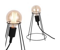 [lux.pro] Lámpara de mesa - diseño - Sydney - lámpara estilo industrial - 26cm