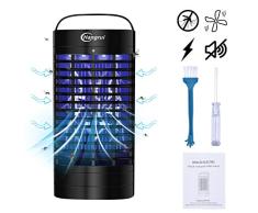 Hangrui Lámpara Antimosquitos,Eléctrico Mosquitos Killers,UV Lámpara Camping Antimosquitos con Ventilador de Gran Alcance contra Mosquitos, Moscas, Polillas para Uso Interiores(EU Plug)