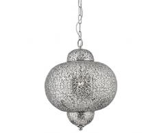 Foco Reflector Estilo Marroquí Brillante Níquel 1-Lámpara De Techo Colgante, 9221-1SS