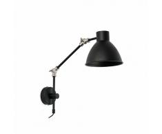 Faro Barcelona Celia 40070 - Aplique, 20W, metal y acero, color negro